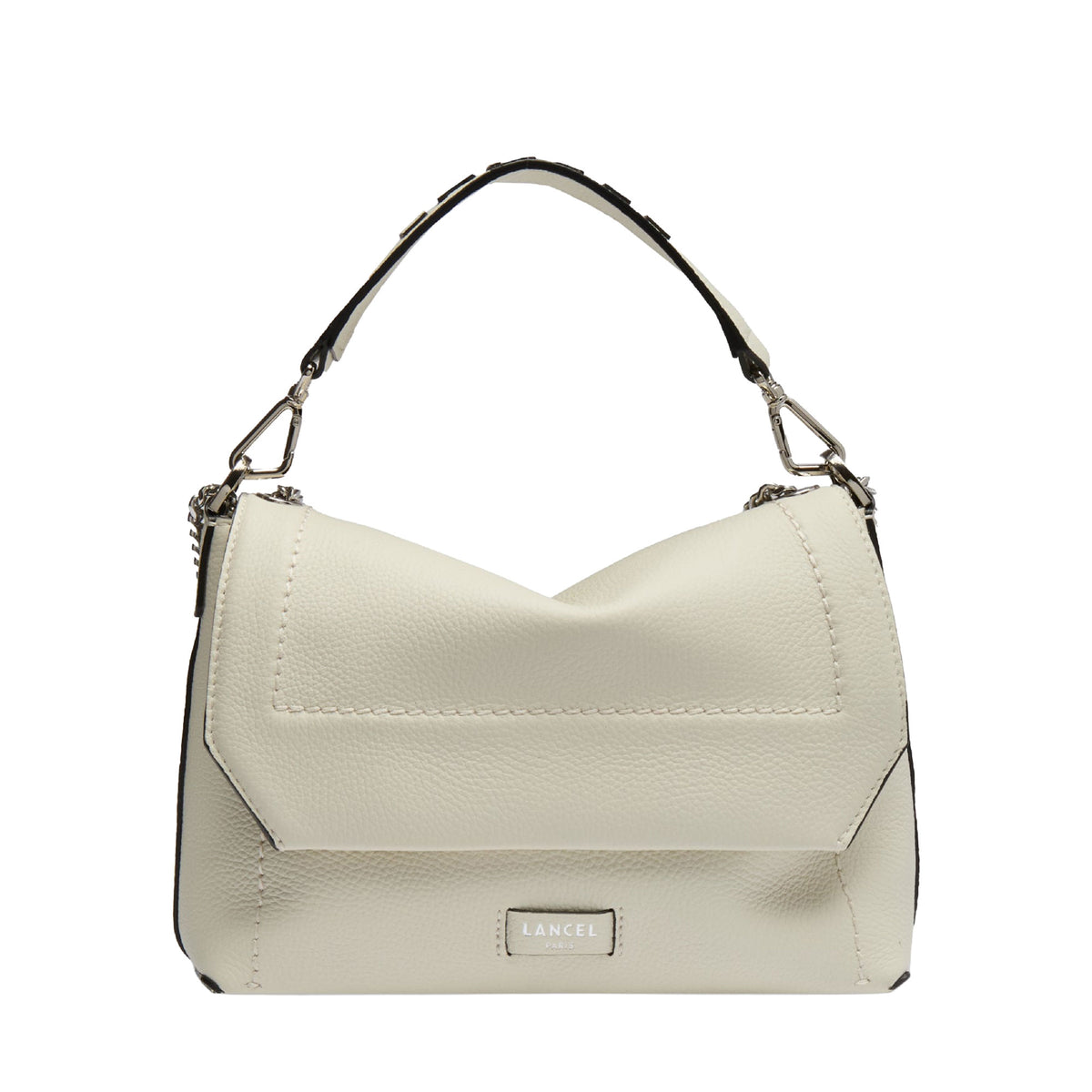 M Ninon Soft leather flap bag - Snow