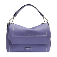 L Ninon Soft leather flap bag - Indigo