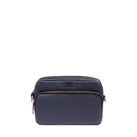 Sac caméra Côme en cuir - Bleu Marine