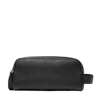 Ninon leather toiletries bag - Black