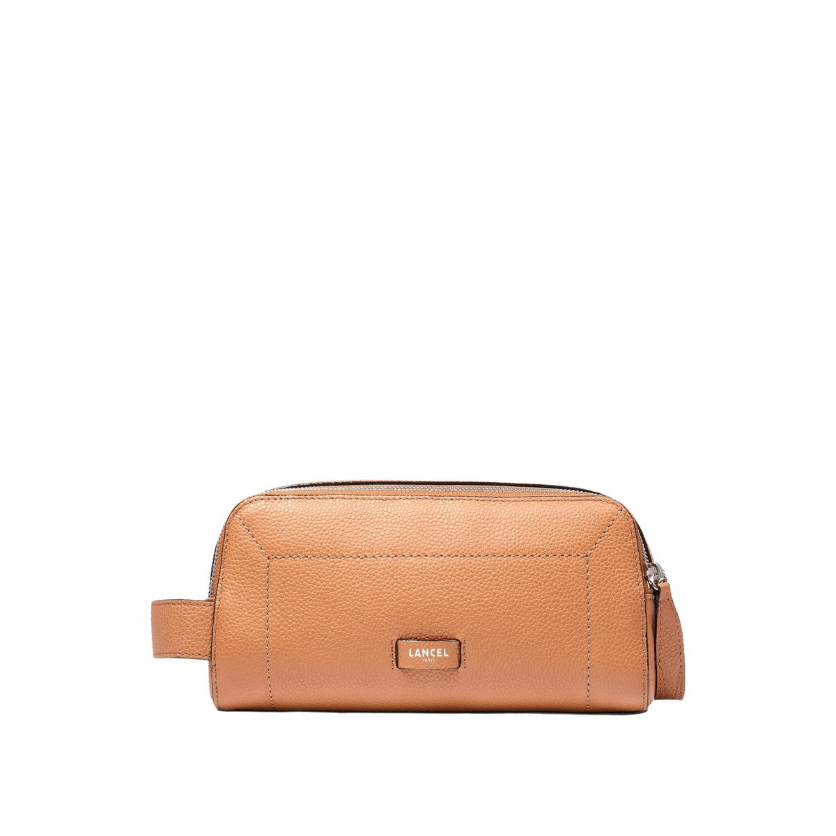 Ninon leather toiletry bag - Camel