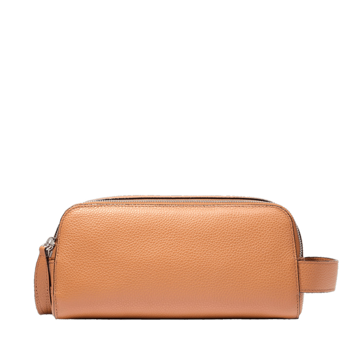Ninon leather toiletry bag - Camel