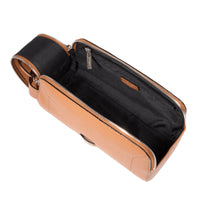 Ninon leather toiletry bag - Camel