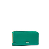 Portefeuille long Ninon zippé en cuir - Palmier