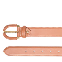 30 mm reversible, adjustable Sienna leather belt - Camel