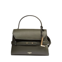 Sac porté main Faubourg en cuir - Vert Amazone