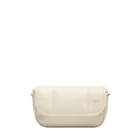 Victoire mini leather flap bag - Snow