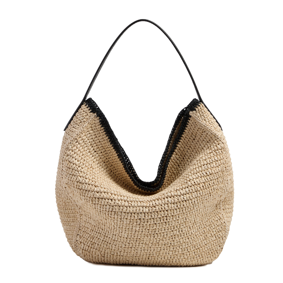 M Summer Mania Hobo Bag - Natural & Black