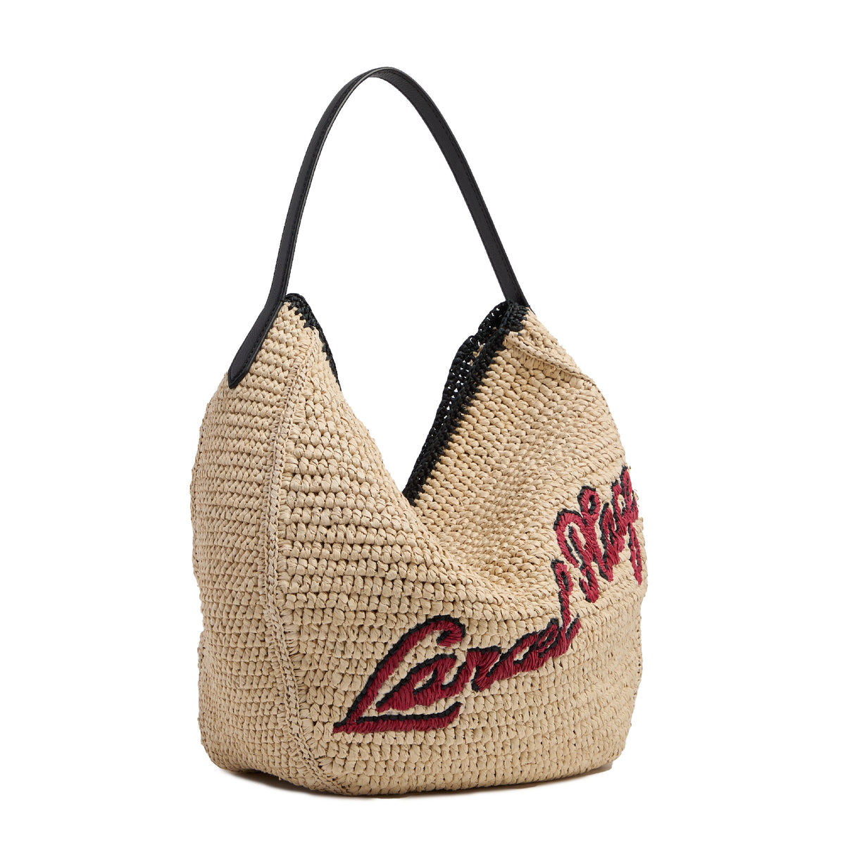 M Summer Mania Hobo Bag - Natural & Black