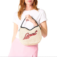 S Summer Mania Hobo Bag - Natural & Black