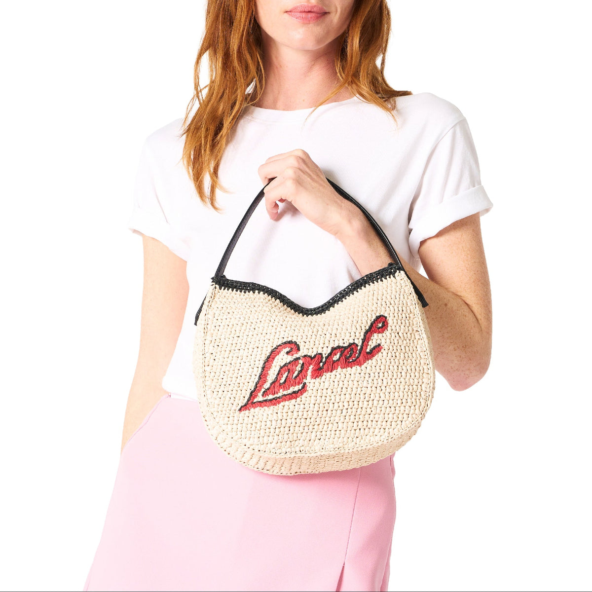 S Summer Mania Hobo Bag - Natural & Black
