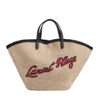 L Summer Mania Tote Bag - Natural & Black