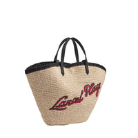 L Summer Mania Tote Bag - Natural & Black
