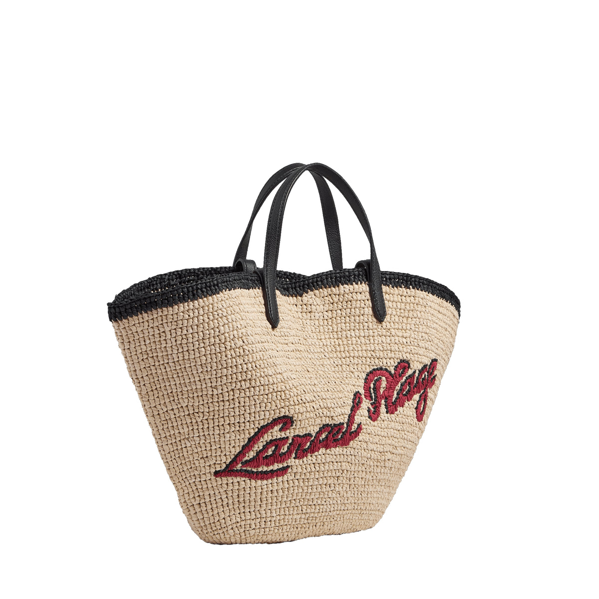 L Summer Mania Tote Bag - Natural & Black
