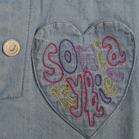 Combi-short en chambray - Chambray