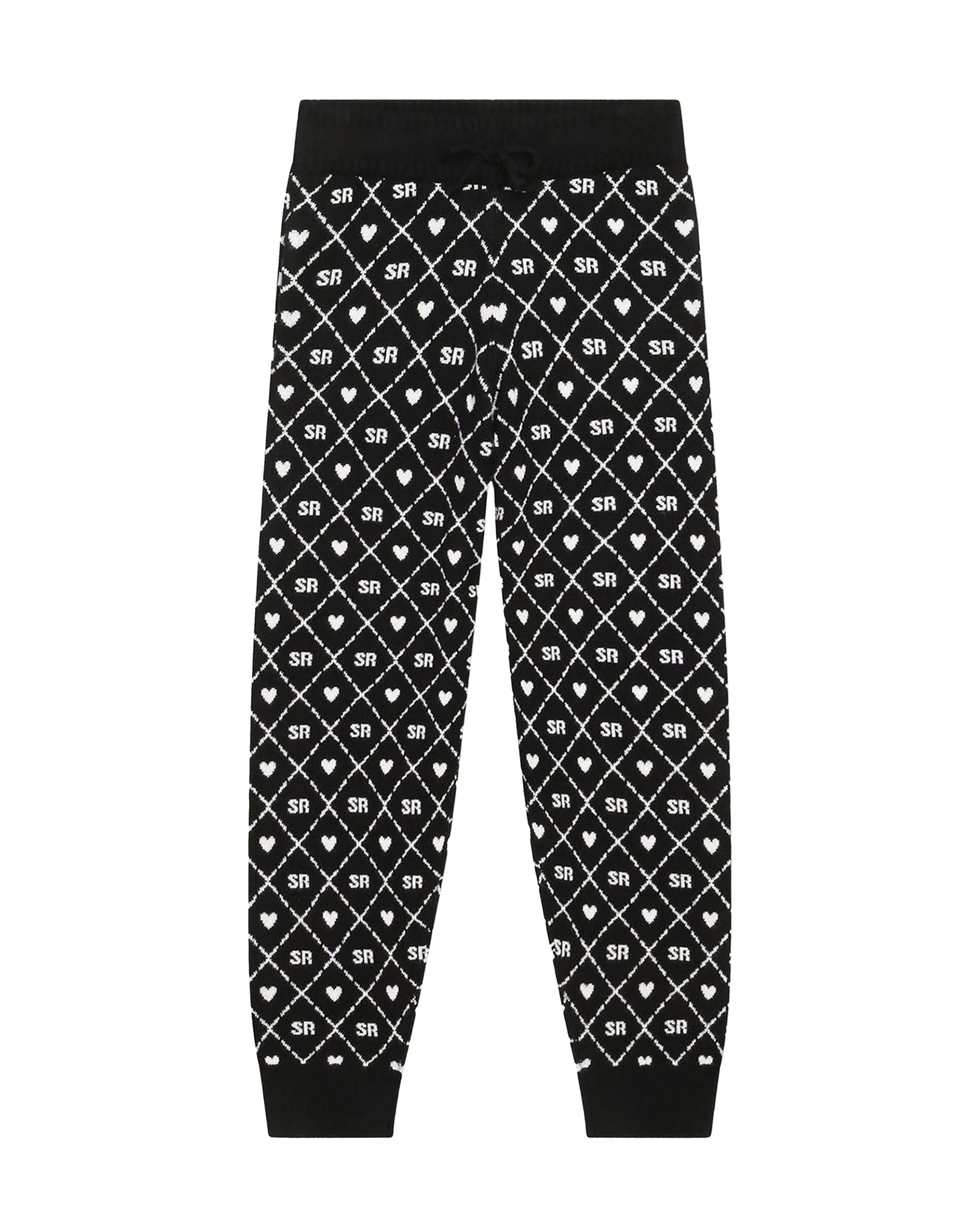 Pantalon en tricot de coton - Black