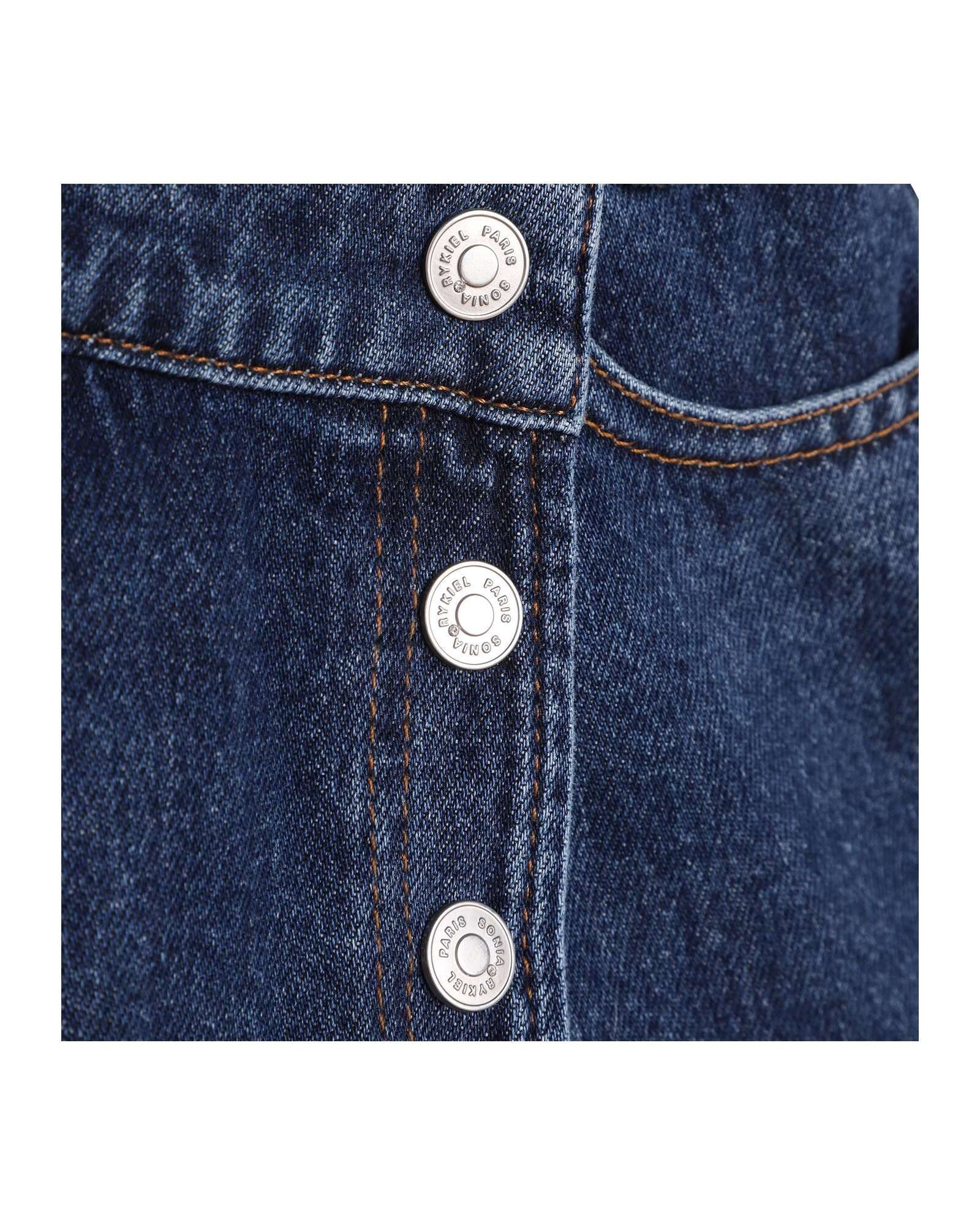 Jupe short en coton - Denim Blue