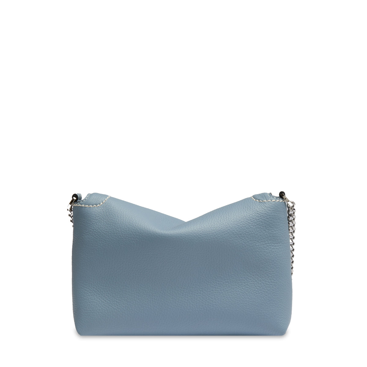 Ninon Soft leather mini flap bag - Ecume