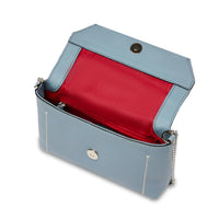 Ninon Soft leather mini flap bag - Ecume