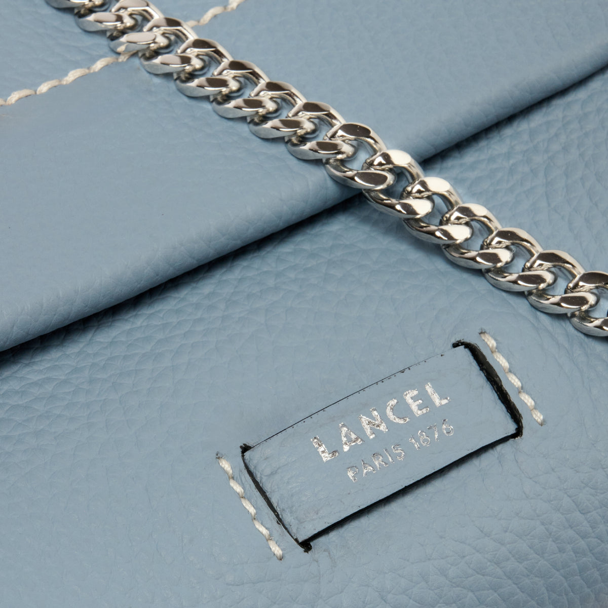 Ninon Soft leather mini flap bag - Ecume