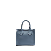 Jour mini zipped leather tote bag - Ecume