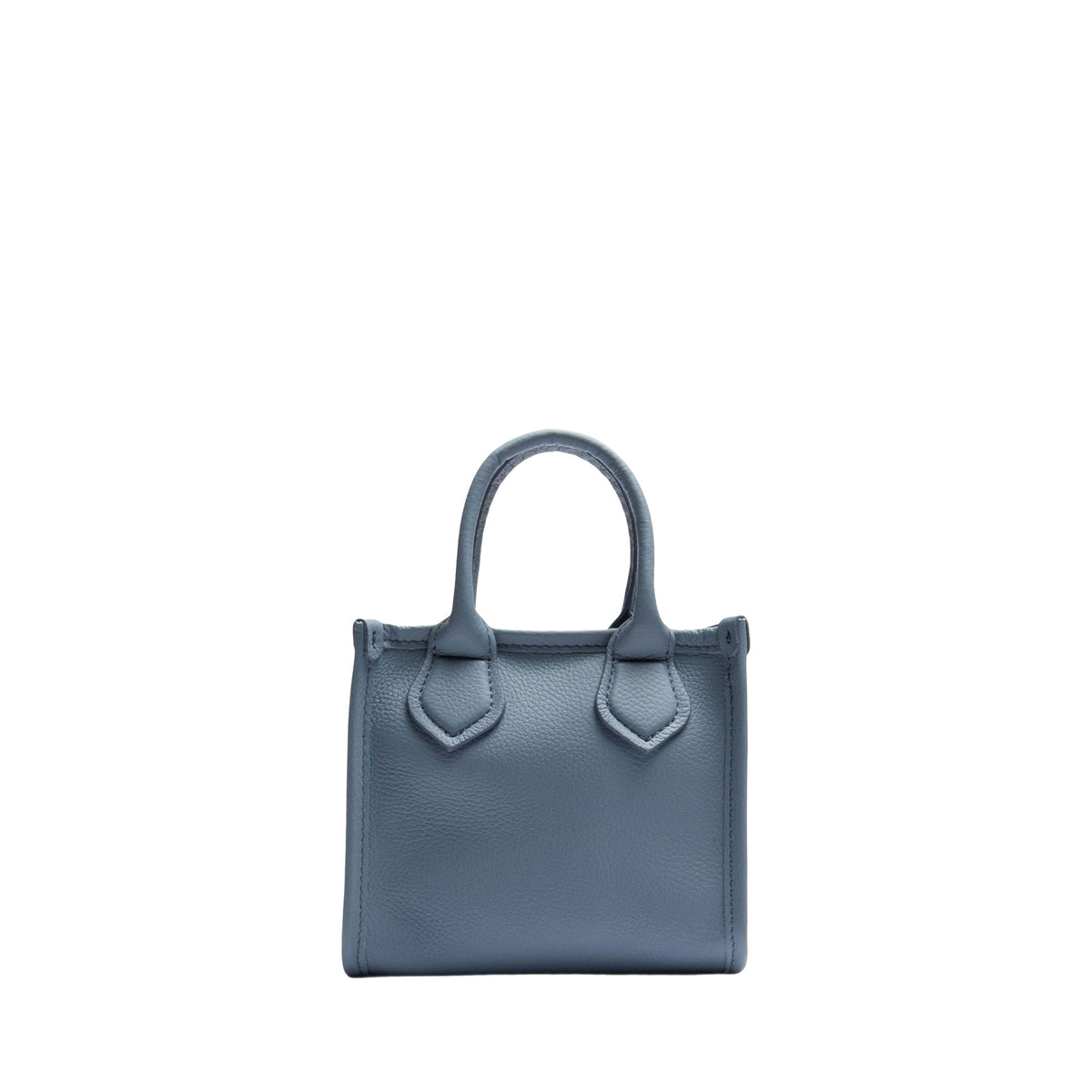 Jour mini zipped leather tote bag - Ecume