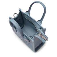 Jour mini zipped leather tote bag - Ecume