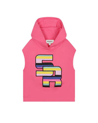 Sweatshirt à capuche en molleton sans manches - Tulipe