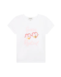 T-shirt manches courtes en coton - Blanc