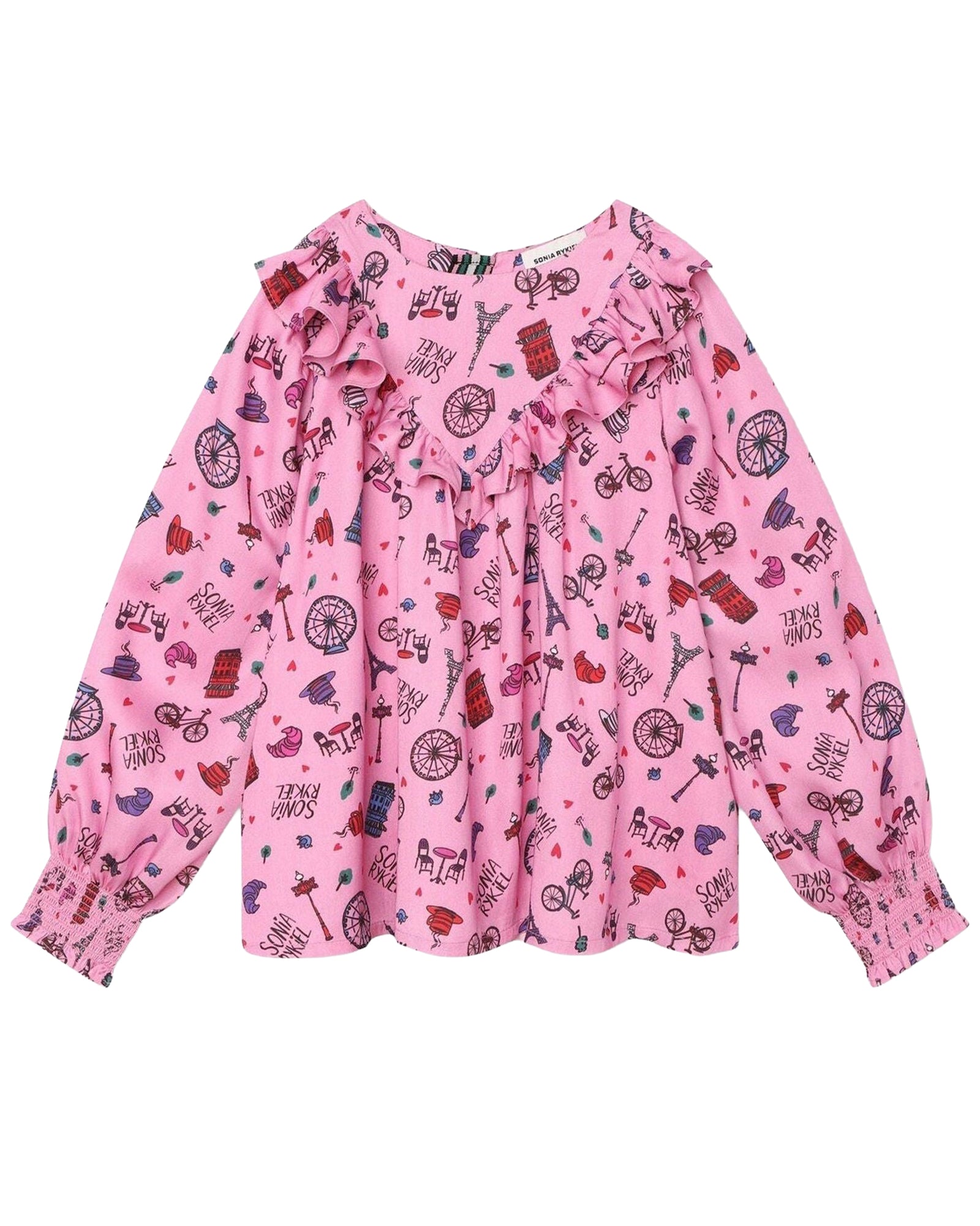 Long-sleeved blouse - Rose Candy
