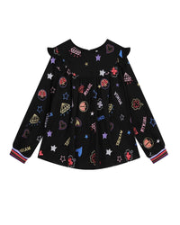 Blouse à manches longues en coton - Multico