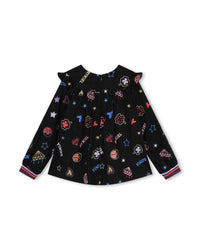 Blouse à manches longues en coton - Multico