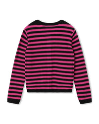 Cardigan en tricot de coton - Rose Fuchsia