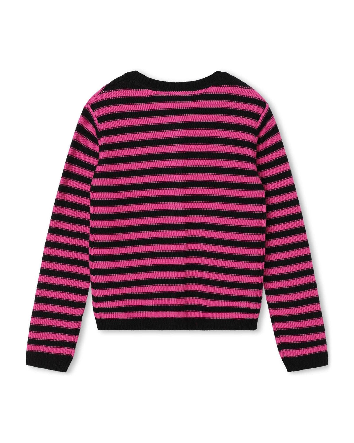 Cardigan en tricot de coton - Rose Fuchsia