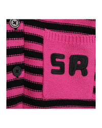 Cardigan en tricot de coton - Rose Fuchsia