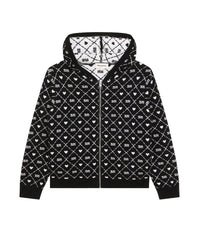 Cotton knit cardigan - Black