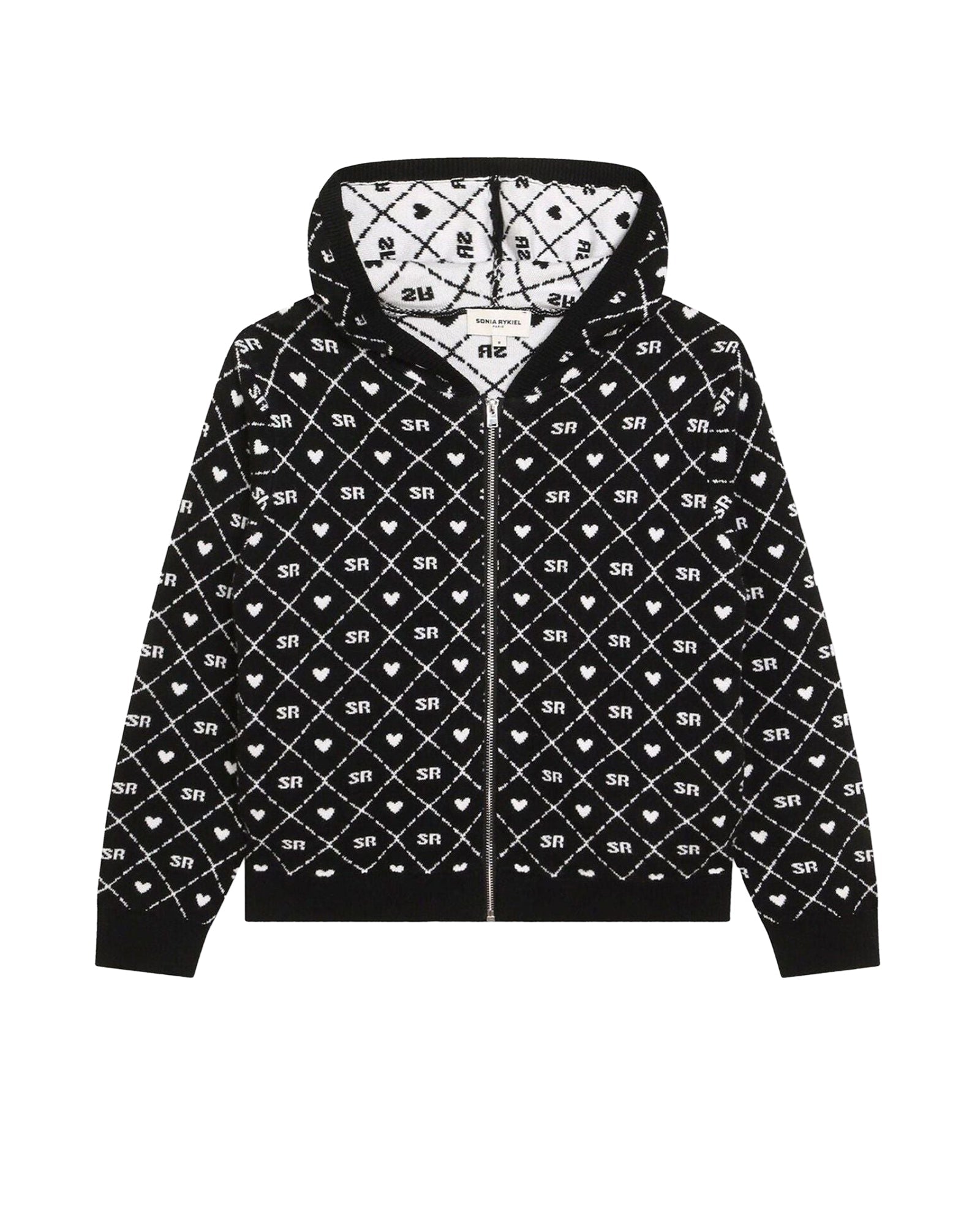 Cotton knit cardigan - Black