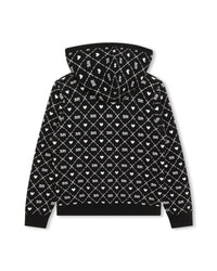 Cotton knit cardigan - Black