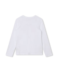 T-shirt à manches longues en coton - Blanc