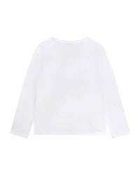 T-shirt à manches longues en coton - Blanc