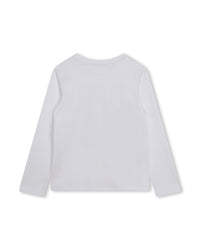 T-shirt à manches longues en coton - Blanc