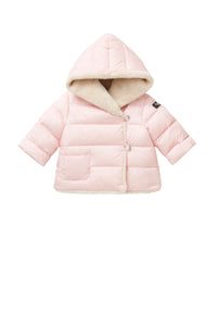 QUILTED JACKET WITH FAUX-FUR LINING - PINK
