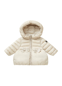 Quilted Jacket With Flounce And Bows