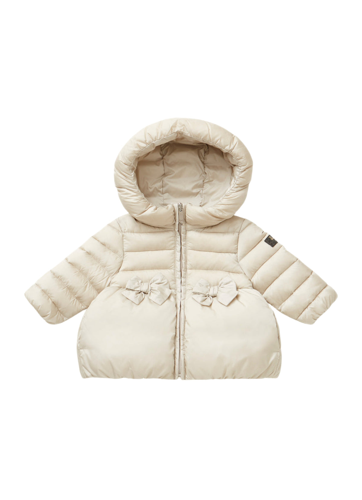 Quilted Jacket With Flounce And Bows
