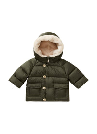 Quilted Jacket With Faux-Fur Insert