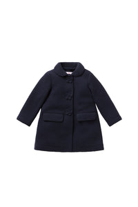 LONG COUTURE FLEECE OVERCOAT WITH FLOWERS