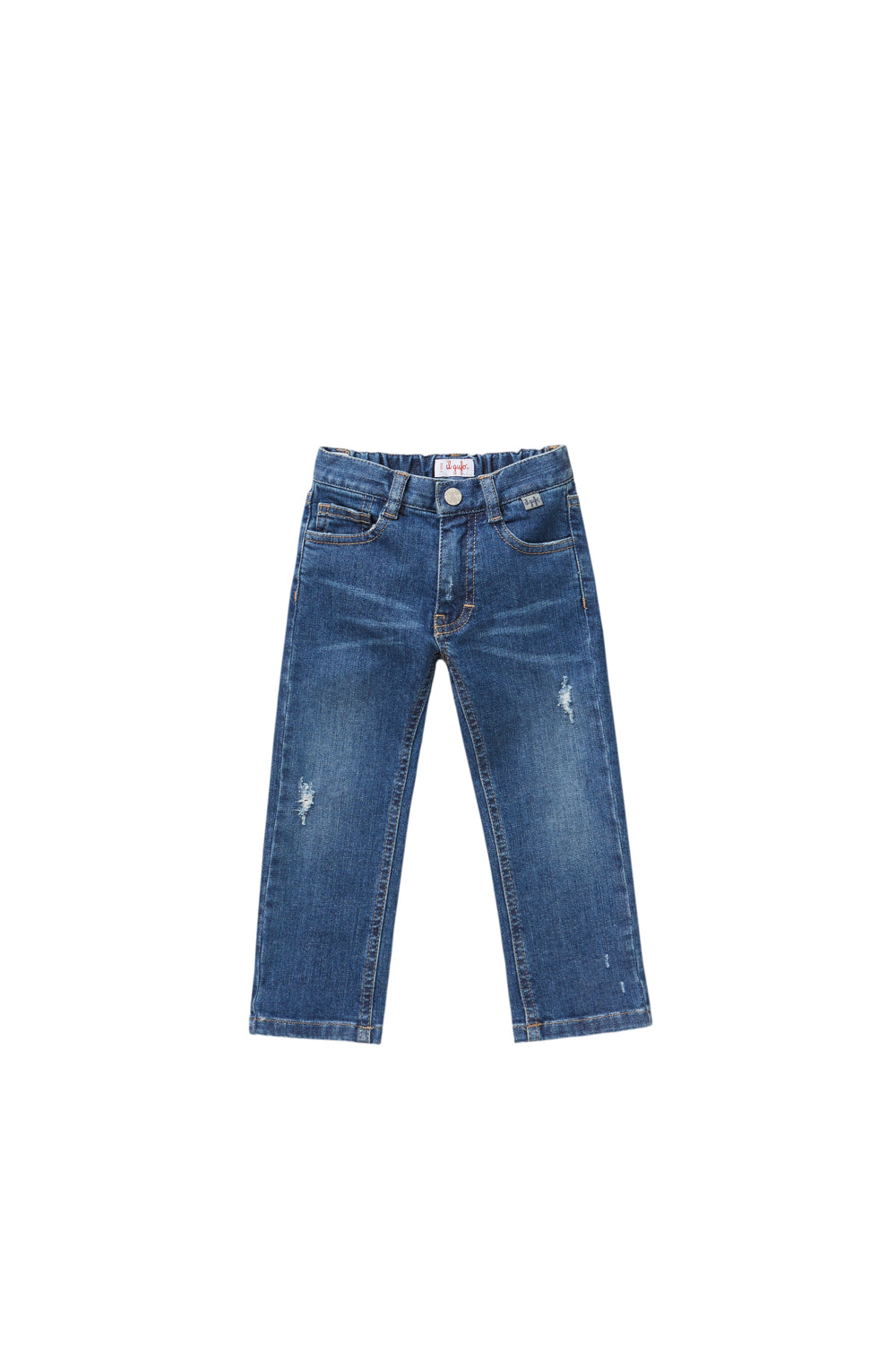 RIPPED BLUE DENIM JEANS
