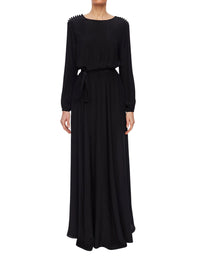 1qty NEW  / Robe cocktail Adèle e soie -  Black