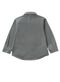 Grey jersey shirt with breast pocket