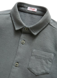 Grey jersey shirt with breast pocket